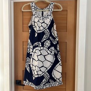 Jcrew dress navy and white